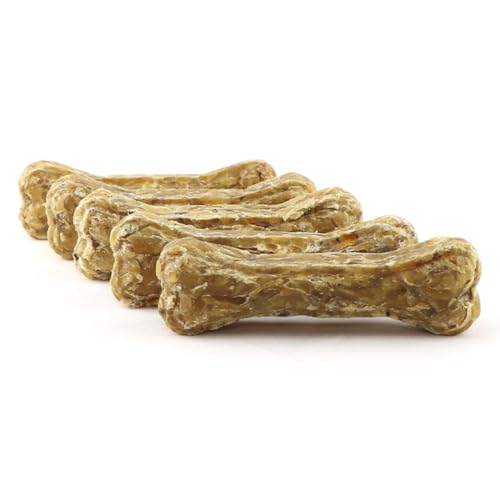 DOGBOSS 100% Natur Kauknochen speziell für kleine Hunderassen (2-10kg) in verschiedenen Geschmackssorten (5er Hähnchen 10 cm) von DOGBOSS