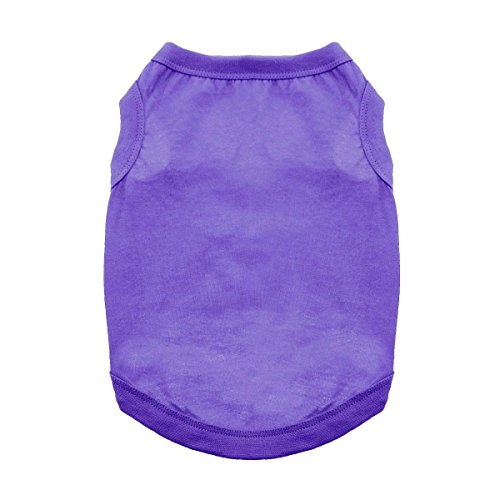 DoggieDesign Hund Design 100% Baumwolle Hund Tank Farbe, S, Ultra Violet von DOGGIE DESIGN