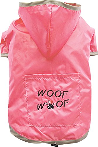 DOGGYDOLLY MOPS&CO FP-DR063 Regenmantel für kräftige Hunderassen pink (FP-M - Brust 61-63cm Rücken 36-38cm) von DOGGYDOLLY