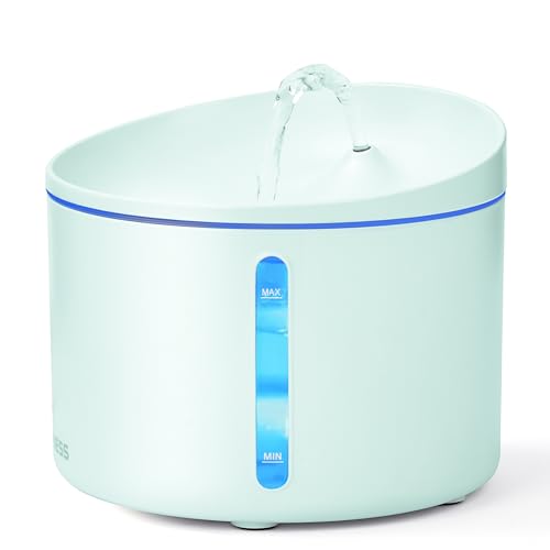 DOGNESS Water Fountain Plus Trinkbrunnen – Kapazität von 3,2 Litern, mehrere Filtersysteme für sauberes Wasser, hellgrün von DOGNESS