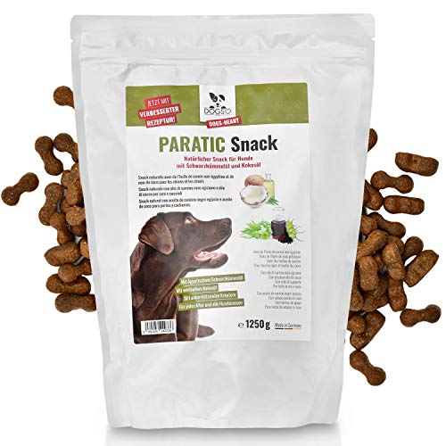 DOGS-HEART PARATIC Hunde Leckerli | Natürlicher Haut- & Fellschutz mit Schwarzkümmelöl & Kokosöl | Premium Snack für Hunde | 100% natürlich & ohne Zusätze (1250 g) von DOGS-HEART