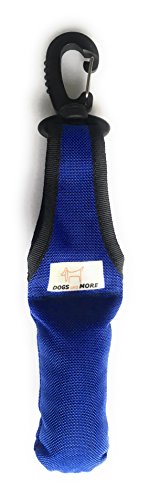 Dogs and More - Bringsel mit leichtem Wirbelkarabiner in Blau (Verweiser-Dummy) von DOGS and MORE