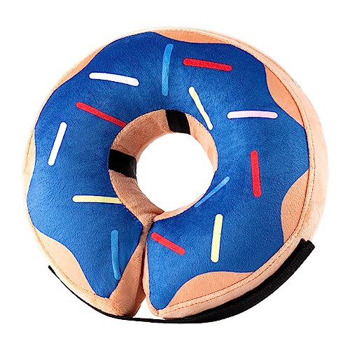 Donut-Halsband für Hunde, Hundehalsband, Alternative nach Operationen, große/mittelgroße/kleine Hunde und Katzen (blau, groß) von DOGTACT