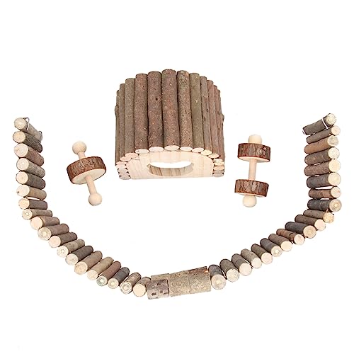 DOITOOL Holzzaun Spielzeug Haustier Kauspielzeug Set 6 Stück Sicher Für Hamster Chinchillas DOITOOL Holzzaun Spielzeug Haustier Kauspielzeug Set 6 Stück Sicher Für Hamster Chinchillas von DOITOOL