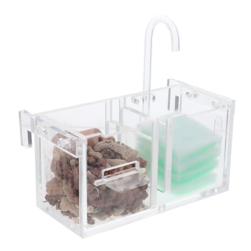 DOITOOL 1 Satz Filter Für Fischbecken Kunststoffreiniger Sieb Filterwerkzeug Für Aquarien Aquarienfilter Für Den Haushalt Aquarienbedarf Aquariumreiniger Tropfbox Hängend Büro Acryl von DOITOOL