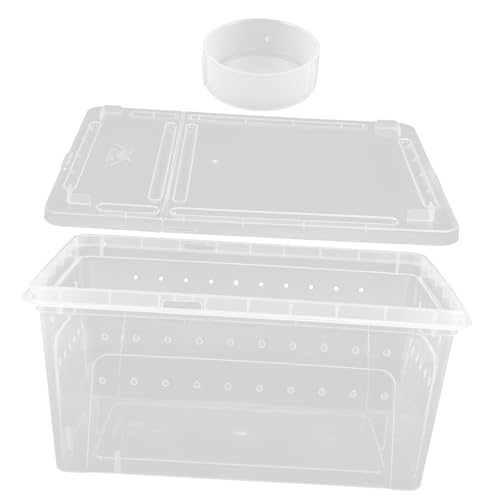 DOITOOL 1 Satz Futterbox Für Reptilien Reptilienbecken Aquarien-inkubator Reptilien Terrarien Inkubator Für Schlangen Reptilienterrarium Aquarium Container Tier Acryl Meeresschildkröte von DOITOOL