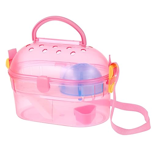 DOITOOL Tragbarer Haustierkäfig Outdoor-reiseträger Für Hamster Chinchilla Mit Badewanne Futterbox Wasserzufuhr Für Hunde Katzen Kleintiere von DOITOOL