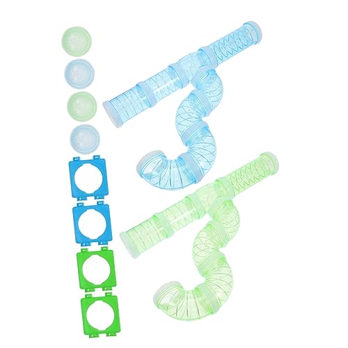 DOITOOL 1 Satz Hamsterpfeife Sportspielzeug Hamster 3-Wege-Tunnel Klares Rohr Rattenzubehör Für Den Käfig Hamsterkäfigrohr Hamstertunnel Kleine Tiere Suite Plastik von DOITOOL