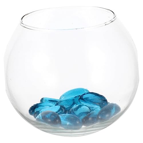 DOITOOL Aquarium Rund Glas Fischbehälter Mini-Desktop-fischschale Büro- Heim-Aquarium-Idee von DOITOOL