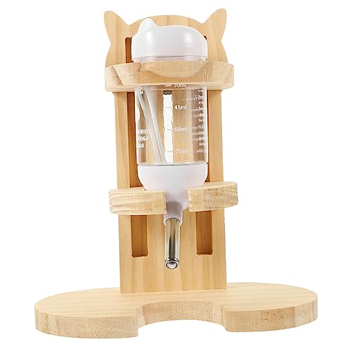 DOITOOL 1 Set Hamster-Wasserbehälter Hamster-Trinkbrunnen Holz-Kunststoff-Haustier-Trinkflasche Hamster-Wasserkocher-Unterstützung von DOITOOL