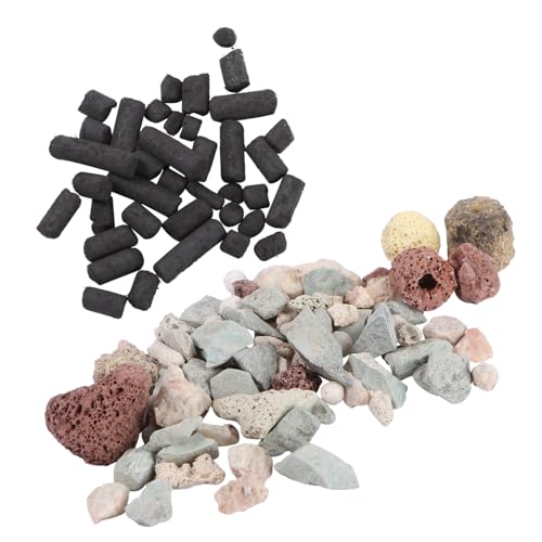 DOITOOL 1 Satz Filtermaterial für Aquarien Kohlefilterung Rifffilter für Aquarien Sieb Aquarium Filtermaterialien für Aquarien Filtermedien-Kit für Aquarien Porös Aktivkohle Holzkohle von DOITOOL