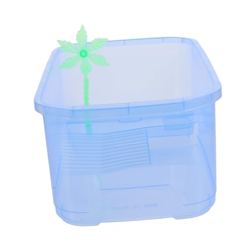 DOITOOL 1 Set-Box Schildkrötenbecken Kleiner Panzer Fischträger Fischbecken Transportbehälter Für Fische Eidechsenbecken Cricket- Frosch Terrarium Plastik Kriechen Haustierkiste von DOITOOL