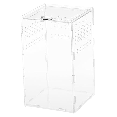 1 Satz Transparente Futterbox Futterbehälter Für Reptilien Schildkrötenpanzer Mikroterrarien Springen Reptilien-Terrarium-kit Tarantel Reptiliengehege Frosch Eidechse Tier Acryl von DOITOOL