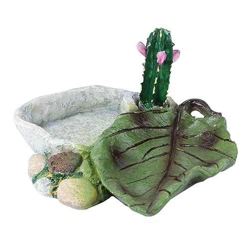 1 Stück Wassernapf Für Hamster Futternapf Für Bartagamen Reptichip Gecko-Terrarium Zuchttablett Krabbelndes Spielzeug Zubehör Für Den Lebensraum Von Schildkröten Groß Reptil von DOITOOL