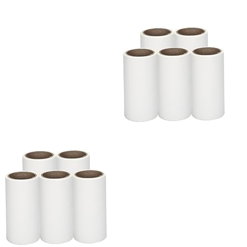 DOITOOL 10 Stück 60 Blatt fusselrolle zubehör klebriges Papier Reinigungsband für Abziehwalzen zerreißbares Klebepapier Ersatzpapier klebrige Rolle Ersatzkern von DOITOOL