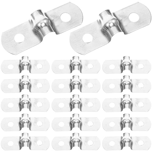 DOITOOL 100st Rohrhalterung Du Klipst U Halterungen Für Die Montage Rohrschellen U Klammern PVC-Clips Rohrstützen U-Klammer Retriever Hundezwinger Teile Rohrhalteschelle 304 Reitkarte Base von DOITOOL