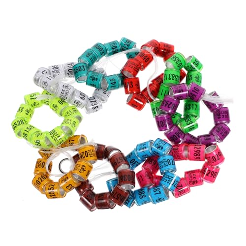 DOITOOL Taube Fuß Bands 100pcs Vogel Bein Ringe Bunte Homing Pigeon Bein Bands für DOITOOL Taube Fuß Bands 100pcs Vogel Bein Ringe Bunte Homing Pigeon Bein Bands für von DOITOOL