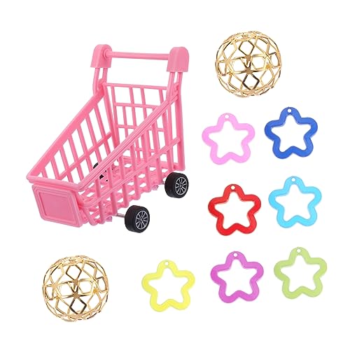 DOITOOL Papagei-spielspielzeug Papagei-Wagen Spielzeug Futter Snacks Interaktives Vogelspielzeug-Set 10-teiliges Vogel-Puzzle-Spielzeug von DOITOOL