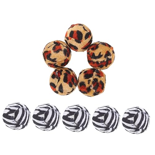 DOITOOL 10st Katzenspielzeugball Katze Kaubälle Bälle Für Katzenspielzeug Kratzballspielzeug Für Katzen Bälle Für Katzenboden Katzen-aktivitätsspielzeug Baumwolle Kauen Katze Fangball von DOITOOL