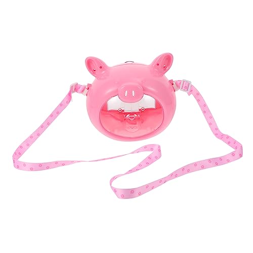 DOITOOL 1Stk Hamsterkäfig zum mitnehmen Hamster tragen tragbarer Kaninchenkäfig Handtasche Heimtierbedarf Hamster Tragekäfig Haustier Tragetasche Käfig für Meerschweinchen Igel Reisen Rosa von DOITOOL