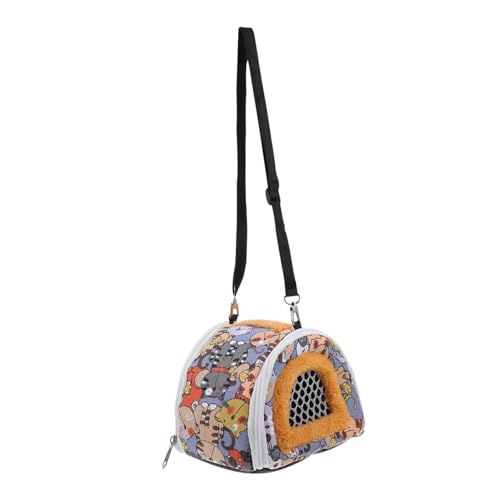 DOITOOL Tier Tragetasche Haustier Rucksack Tier Muster Hamster Outdoor Reisetasche Ratten Outdoor Tasche Nest für Hamster von DOITOOL