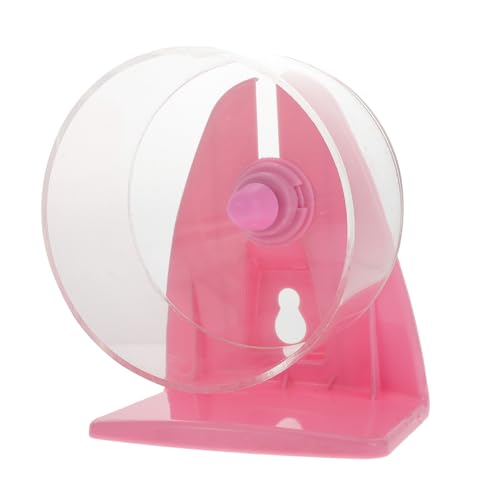 DOITOOL 1stk Laufrad Hamster-übungsspielzeug Haustier Spielzeug Laufräder Für Kleintiere Hamster Läuft Spielzeug Für Meerschweinchen Haustierspielzeug Acryl Kleines Haustier Igel Rosa von DOITOOL