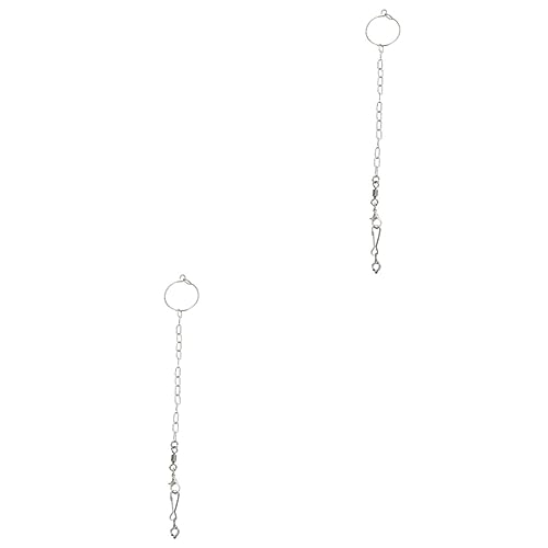 DOITOOL 2sätze Edelstahl Fußkette Für Vögel Parrot Foot Lock Chain Mit Separatem Design Leicht Langlebig Für Sittiche Und Papageien Fußring Kette DOITOOL 2sätze Edelstahl Fußkette Für Vögel Parrot Foot Lock Chain Mit Separatem Design Leicht Langlebig Für Sittiche Und Papageien Fußring Kette von DOITOOL