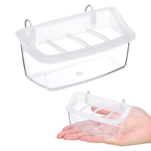 DOITOOL 2 Stück Futternäpfe Für Vogelkäfige Futterspender Für Papageienkäfige Durchsichtiger Hängender Futternapf Aus Kunststoff 4 Fächer 4 52 X 2 36 X 2 16 Zoll DOITOOL 2 Stück Futternäpfe Für Vogelkäfige Futterspender Für Papageienkäfige Durchsichtiger Hängender Futternapf Aus Kunststoff 4 Fächer 4 52 X 2 36 X 2 16 Zoll von DOITOOL