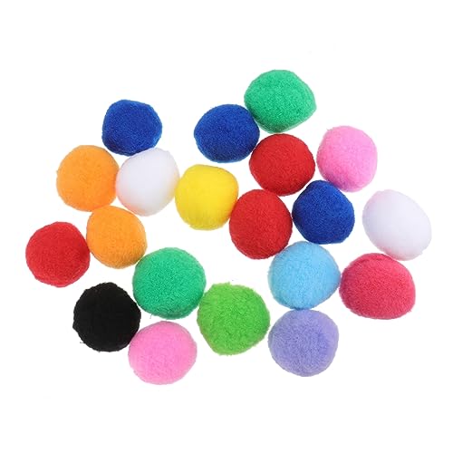 DOITOOL 20St Teigkugel Katzenspielzeug für Wohnungskatzen Katze Plüsch Pompons Flauschiger Ball Spielzeuge Tier Bastelpoms Flauschige Dekorationen Kleidung Bommel Kunsthandwerk von DOITOOL