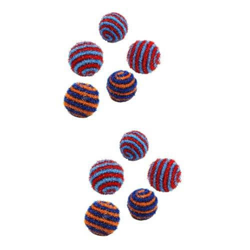 DOITOOL 2sets Elastische Seil Spielzeug Für Hund Katze Interaktive Teaser Pet Liefert 5cm Squeaky 14 Stücke * 2 von DOITOOL