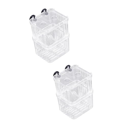 DOITOOL 2Er-Box Eingewöhnungsnetz Fischnetz für Aquarien Tropf-Akklimatisierungs-Kit Fischzuchtbecken Zucht von Aquarienfischen Acryl Inkubationsbox Terrarium Landwirtschaftliches Netz von DOITOOL