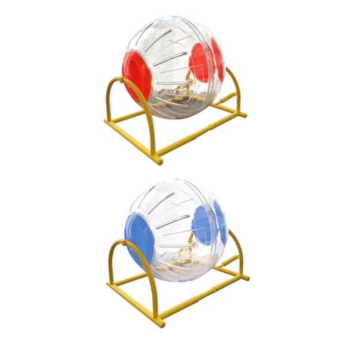 DOITOOL 2pcs Durchmesser Hamster Halterung Lauf Rad Spielzeug Pet Übung Für Chinchilla von DOITOOL