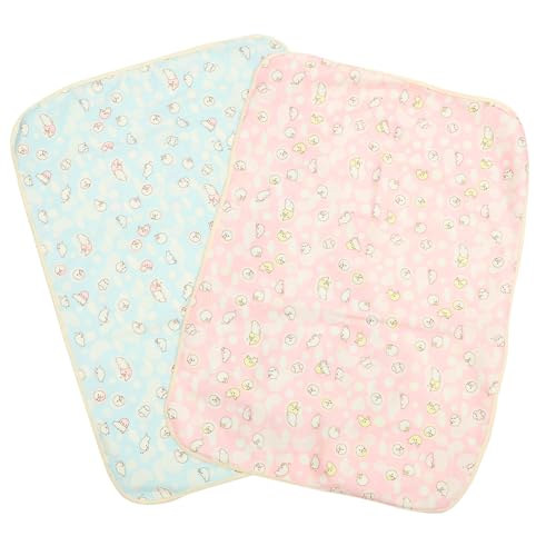 DOITOOL 2st Hamster-PIPI-pad Meerschweinchenmatte Pet Saugfähige Hamstereinlage Hasenkäfig Hasenbettwäsche Drinnen Polyester Faser Plus TPU Wasserdicht Student Haustierzubehör von DOITOOL