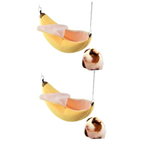 DOITOOL 2 Stücke Hängematte Bett Für Hamster Weiche Baumwolle Nest Hängen Banana Form Für Haustier DOITOOL 2 Stücke Hängematte Bett Für Hamster Weiche Baumwolle Nest Hängen Banana Form Für Haustier von DOITOOL