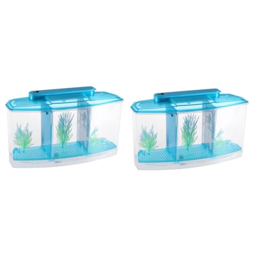 DOITOOL 2 Stücke Tank Selbst Reinigung System Mini Desktop Aquarium Für Home Office Decor von DOITOOL