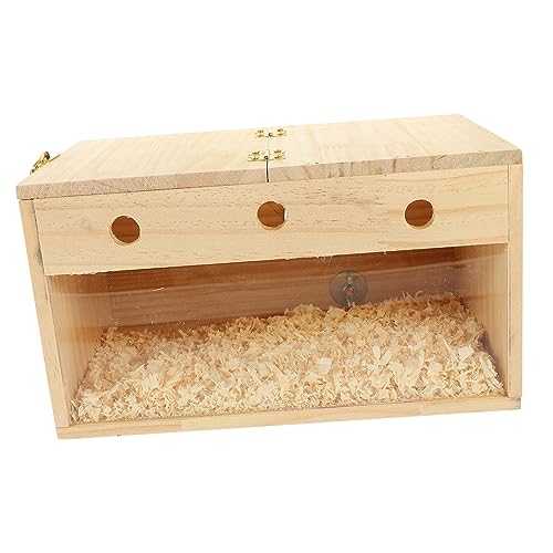 DOITOOL 2St Papageien Zuchtbox Kleiner Vogelkäfig Sittich Vogelhäuser zimmervoliere Balkon vogelhaus Vogelnester Vogelhaus aus Holz Nistkasten Kleiner Papagei Plugin Zubehör Vögel hölzern von DOITOOL