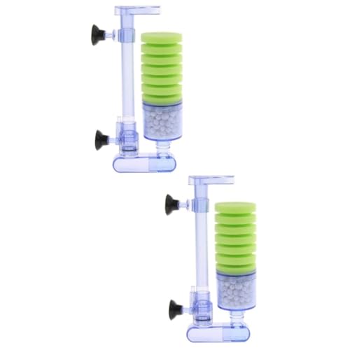 DOITOOL 2St Aquarien Schweigen Fischglasfilter Aktivkohlefilter für Fischbecken Schwammfilter Mini- Sieb Filter für Aquarien Aquariumfilter Wasser-Biofilter Biochemische Baumwolle Toilette von DOITOOL