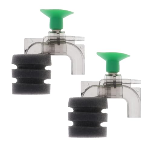 DOITOOL Aquarium Bubbler 2 Stück Mini Schwamm Filter Fisch Tank Wasser Tasse für Fische Tank und Betta Tank von DOITOOL