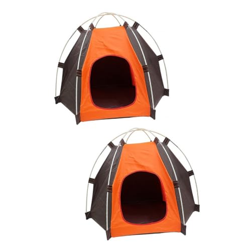 DOITOOL 2 Stücke Pet Nest Zelt Oxford Stoff Hexangular Hund Katze Shelter Tragbare Haustier Zelt Im Freien von DOITOOL