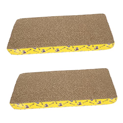 DOITOOL 2st Kratzbaum Für Katzen Kratzpads Für Katzen Katzenkratzbrett Katzenhaus Aus Pappe Kratzmatte Für Katzen Katzenkratzer Aus Pappe Karton Katze Kratzbett Kratzen Wellpapier von DOITOOL