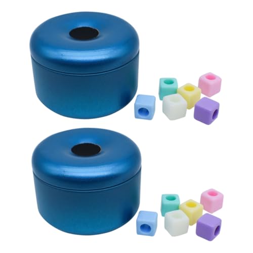 DOITOOL 2pcs Interaktive Papagei Spielzeug Vogel Zinn Box Metall Box für Medium Vögel Pet Training von DOITOOL