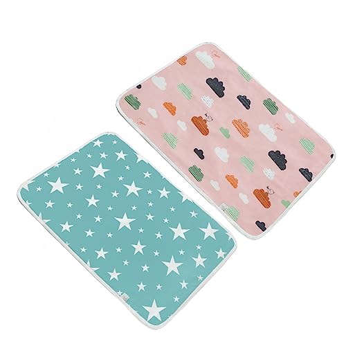 DOITOOL 2st Pet Pinkelmatte Hamsterschaleneinlage Ratten- -Pads Kaninchenpads Rattenstreu Pee Pads Wiederverwendbare Wurfunterlagen Eichhörnchen Käfig Schnelltrocknend Baby Reine Baumwolle von DOITOOL