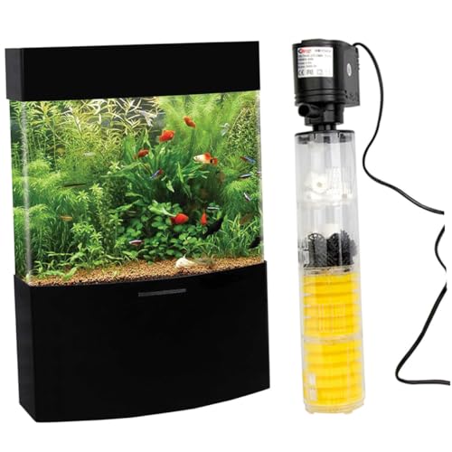 DOITOOL 3 1 Filter für Fischbecken Sieb eingebauter sauerstoffhaltiger Filter Innenfilter Schwammfilter Aquarienfilter Aquarium Filterschwamm Plastik von DOITOOL