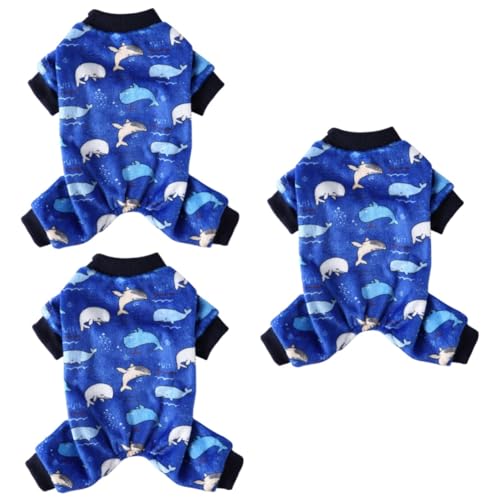 DOITOOL 3 STK Kleidung für Haustiere Hundekleidung Kleidung für vierbeinige Hunde Schlafanzug für Männer Kinderpyjamas Haustierbekleidung Kleidung für Haustierhunde Winter von DOITOOL
