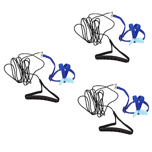 DOITOOL 3-teiliges Set Papagei Fliegendes Seil Bärtiges Drachengeschirr Reptil Zugseil Für Vögel Trainingsgeschirr Für Papageien Trainingsleine Für Papageien Haustier Suite Eidechse Stoff von DOITOOL