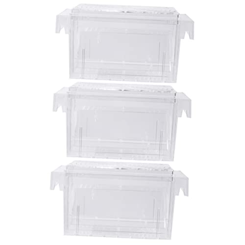 DOITOOL 3Er-Box Brutkasten für Garneleneier Inkubator für Fischgarnelen Betta Fisch Aquarium isoliertes Aufzuchtbecken Zuchtbecken für Aquarien Guppys Terrarium Isolationsbox Zuchtteich von DOITOOL