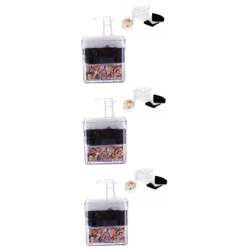 DOITOOL 3St Aquarienfilter Aquarium Autodachtasche Fischfilter Aquarienecke Garnelenbecken Gardinen für Fenster filtro para pecera Sieb Filter für Aquarien Schwamm Luftfilter Filterkasten von DOITOOL