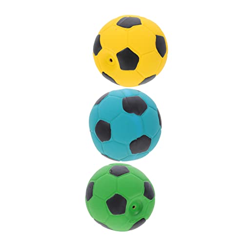 DOITOOL 3St Haustier Spielzeug Fußball interessantes molares Spielzeug kauen zahnspielzeug Spielzeuge Welpenspielzeug lustiges Hundespielzeug Haushalt Zubehör Hündchen 7c von DOITOOL