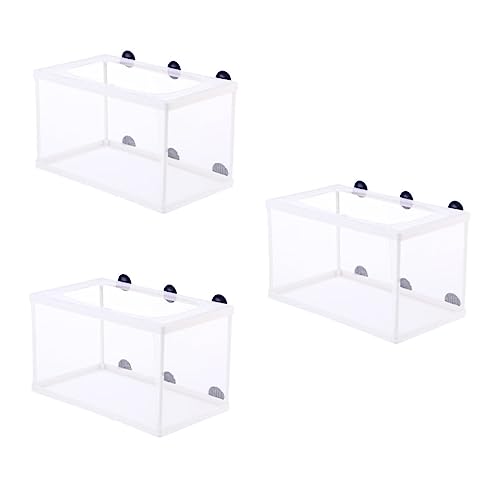 DOITOOL 3 Stücke Zucht Aquarium Inkubator Box Mesh Typ Fisch Inkubator Net für Aquarium Cup Befestigung von DOITOOL