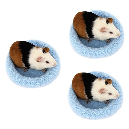 DOITOOL Hamster Bett 3st Hamsterbett Hamster Bed Pet Cushion Pet Mat Winter Meerschweinchen Hase Kalte Unterlage Matte von DOITOOL